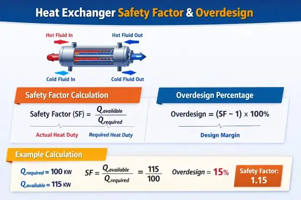 heat exchanger safety factor calculation